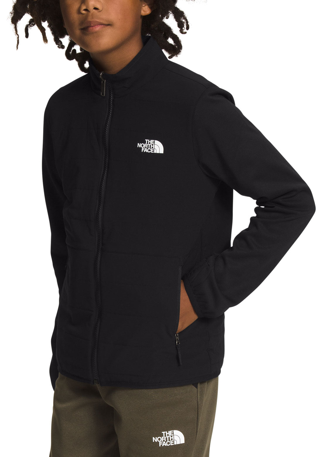 The North Face Junior Winter Warm Hybrid Full Zip Jacket TNF Black