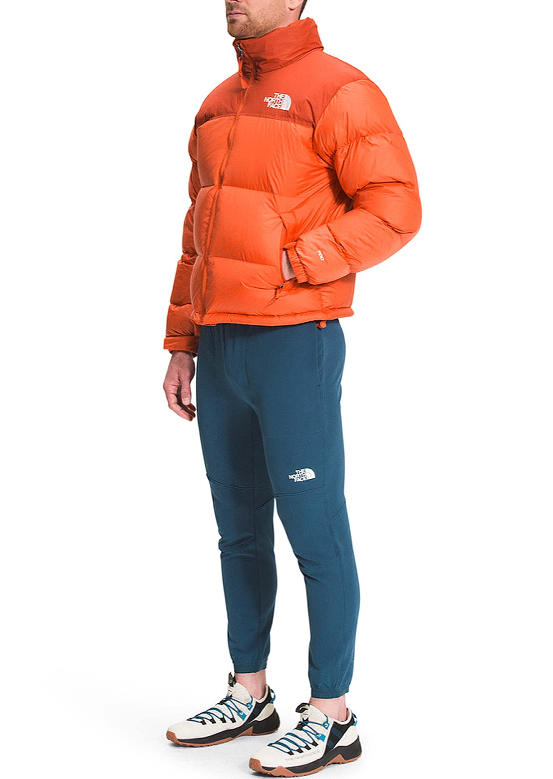 The North Face Men&#39;s 1996 Retro Nuptse Jacket Red Orange/Burnt Ochre
