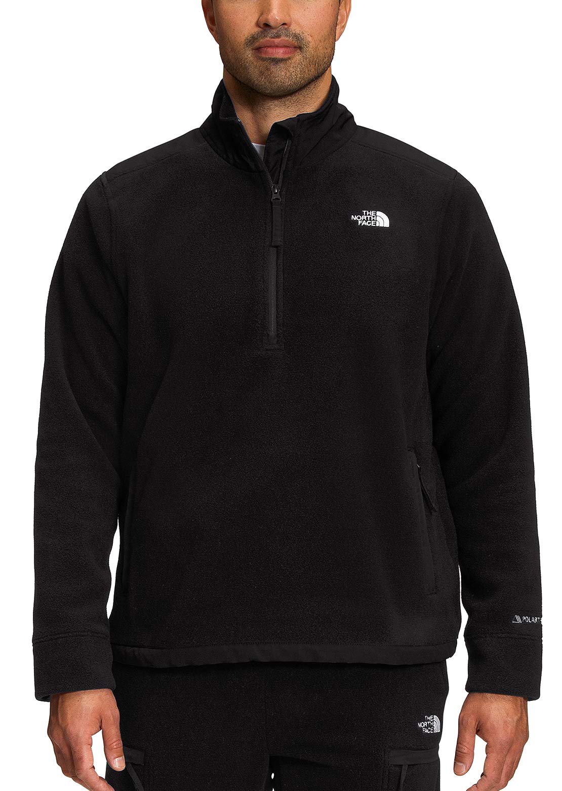 The North Face Men&#39;s Alpine Polartec 200 1/4 Zip Pullover TNF Black/TNF Black