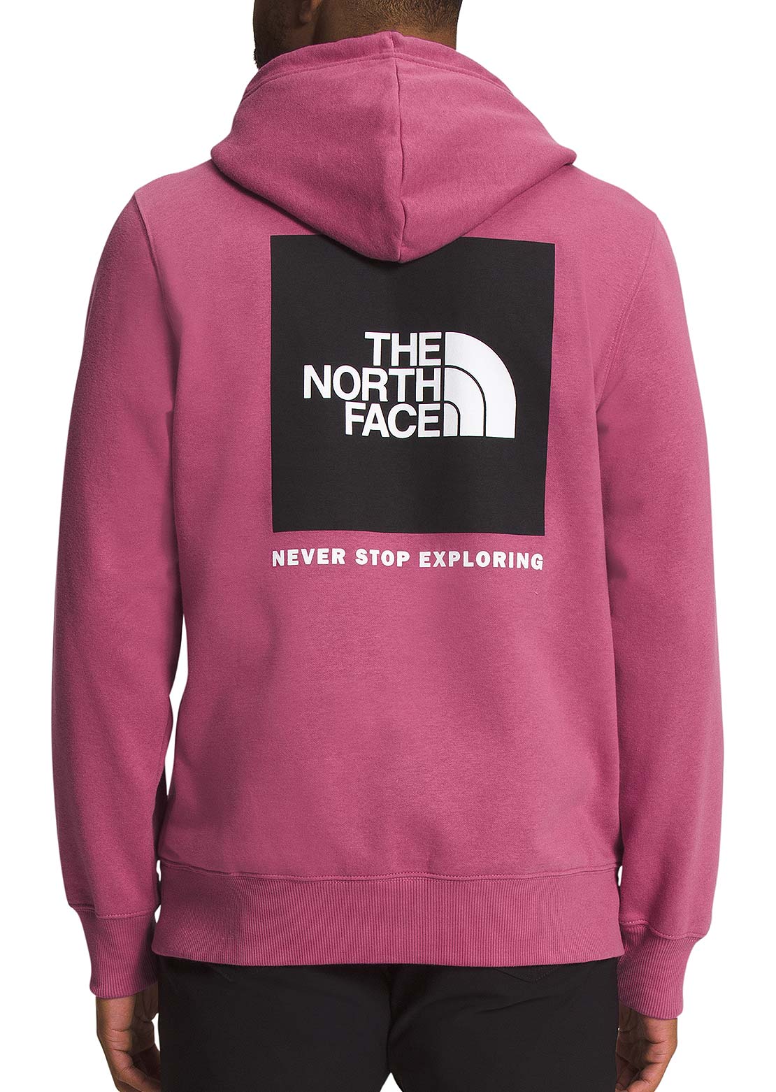 The North Face Men&#39;s Box NSE Pullover Hood Red Violet/TNF Black