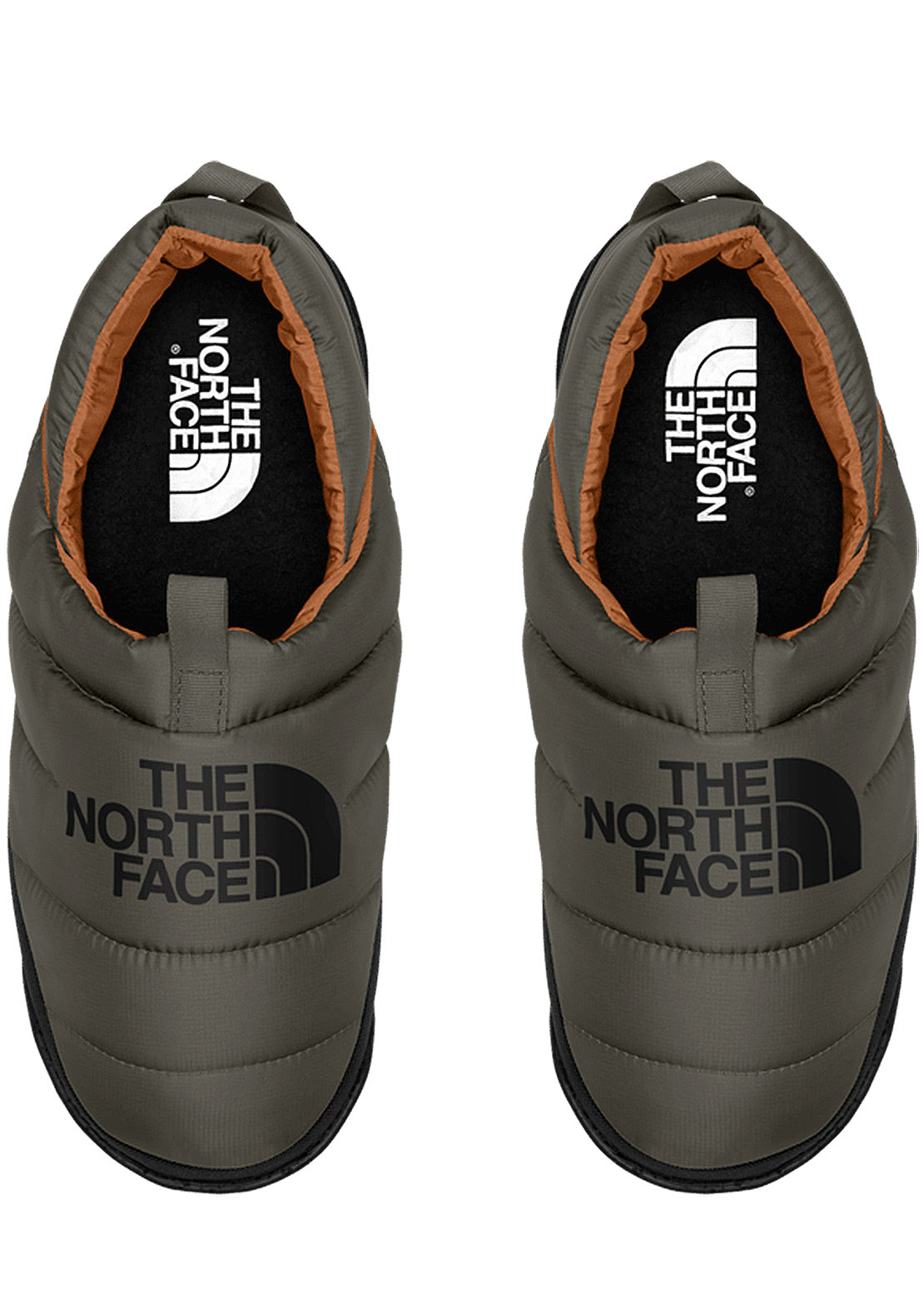 The North Face Men&#39;s Nuptse Mule Slippers New Taupe Green/TNF Black