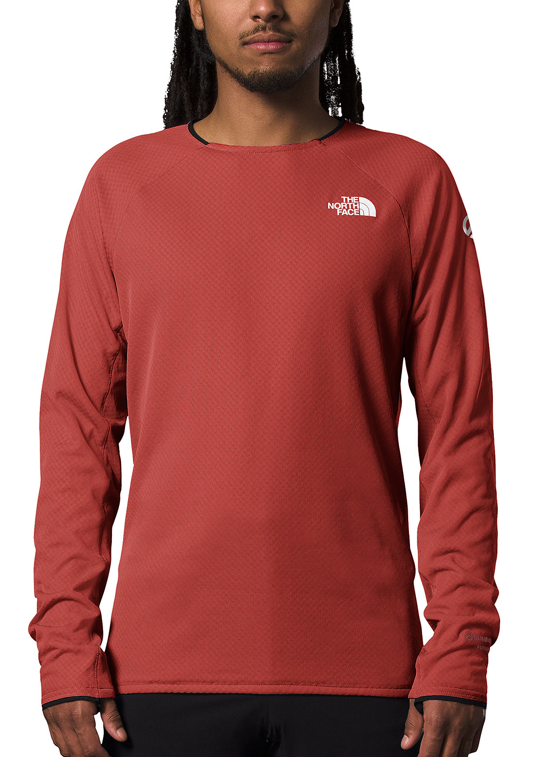 The North Face Men&#39;s Summit Futurefleece Crewneck Pullover Tandoori Spice Red