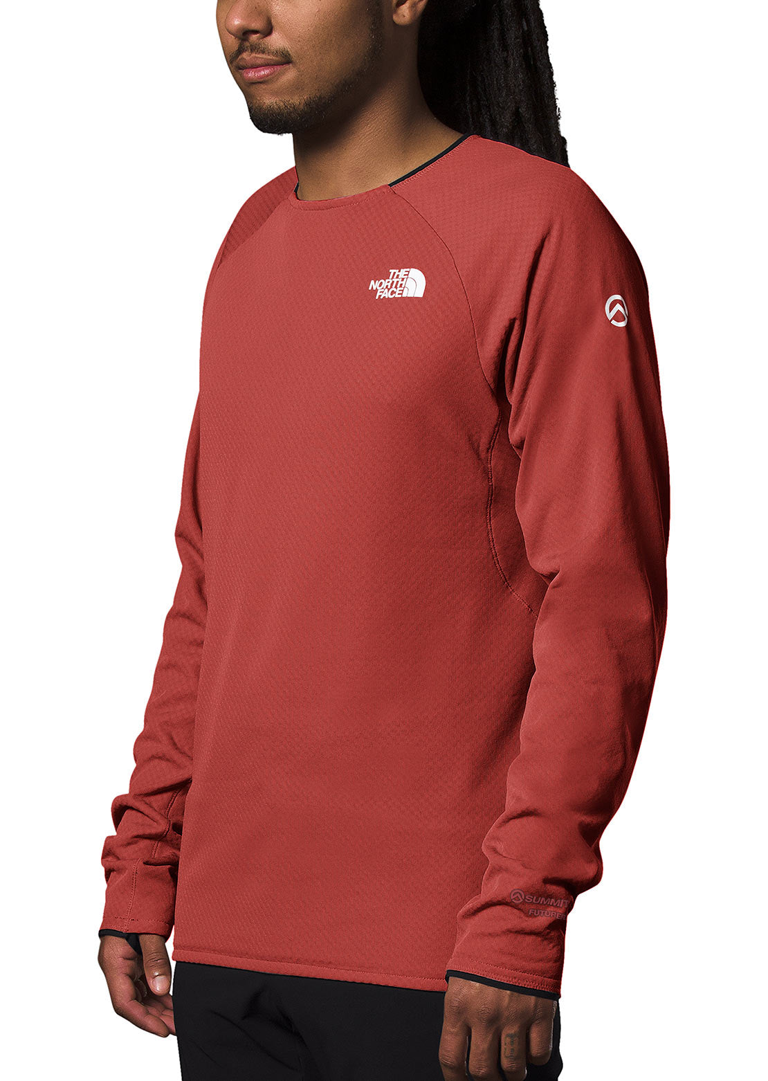 The North Face Men&#39;s Summit Futurefleece Crewneck Pullover Tandoori Spice Red