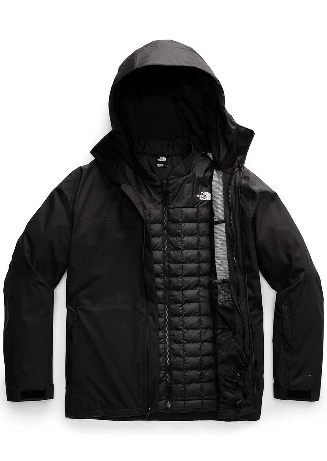 The North Face Men&#39;s ThermoBall Eco Snow Triclimate Jacket TNF Black