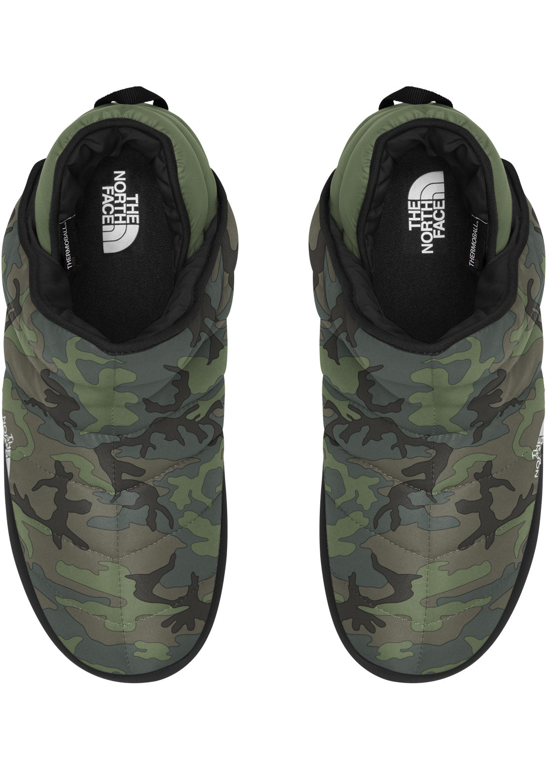 The North Face Men&#39;s ThermoBall Traction Bootie Slippers Thyme Brushwood Camo Print/TNF Black