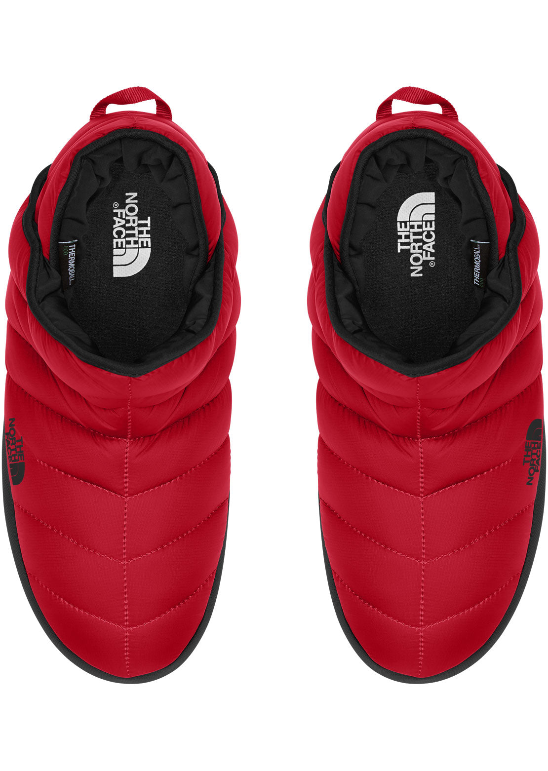 The North Face Men&#39;s ThermoBall Traction Bootie Slippers TNF Red/TNF Black