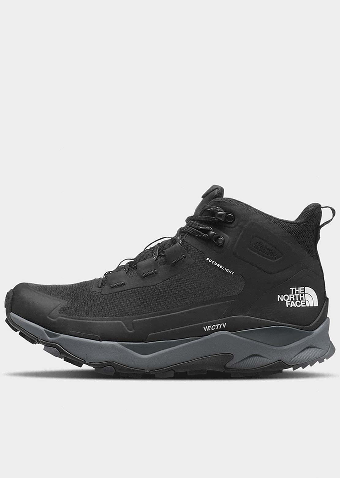 The North Face Men&#39;s Vectiv Exploris Mid FutureLight Hiking Boots TNF Black/Zinc Grey