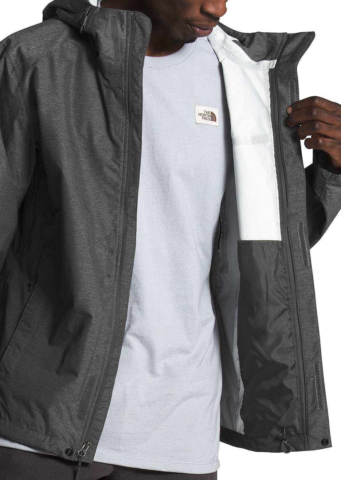  The North Face Men&#39;s Venture 2 Jacket TNF Dark Grey Heather/TNF Dark Grey Heather/TNF Black