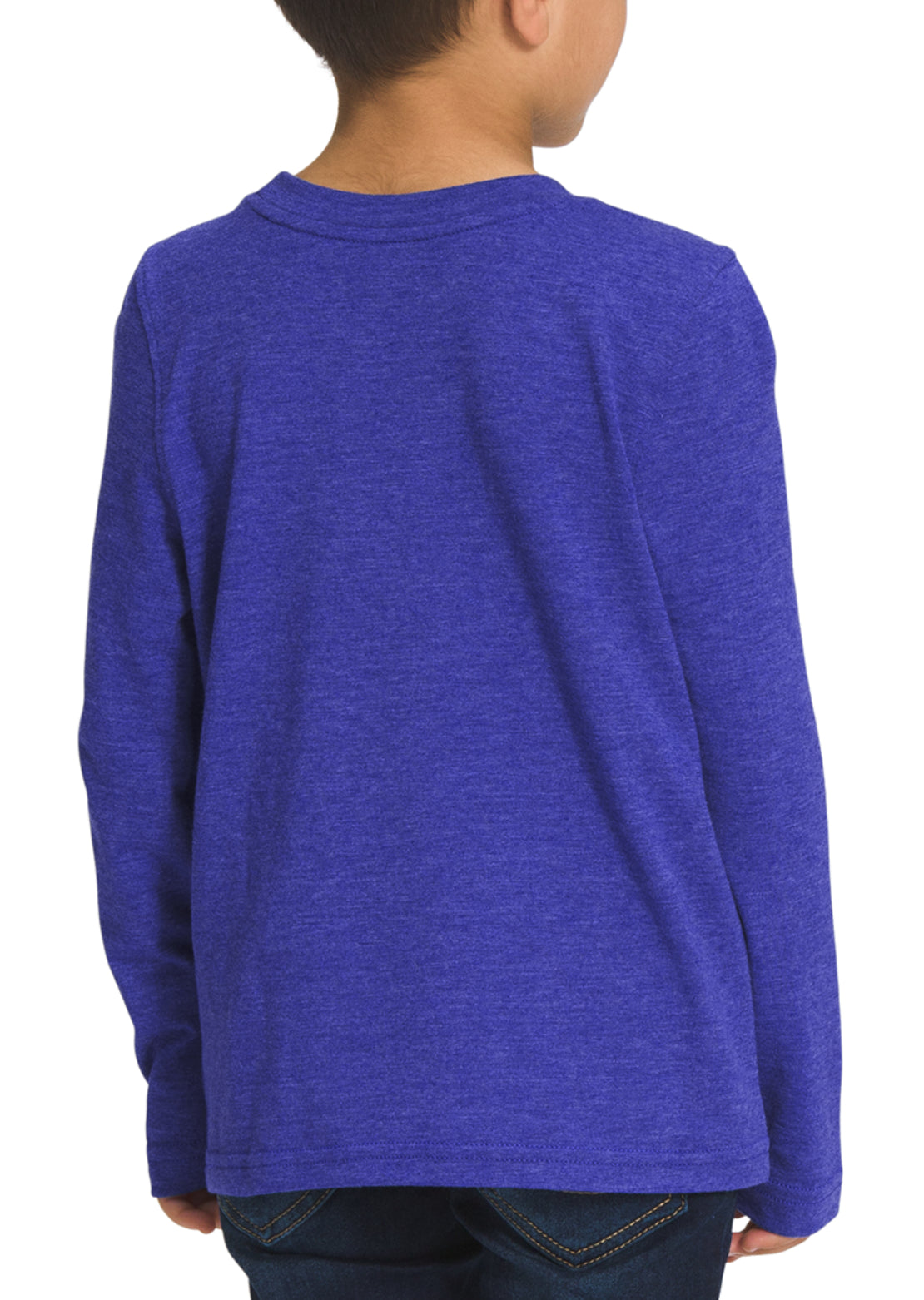 The North Face Toddler Tri-Blend Graphic Long Sleeve Lapis Blue Heather