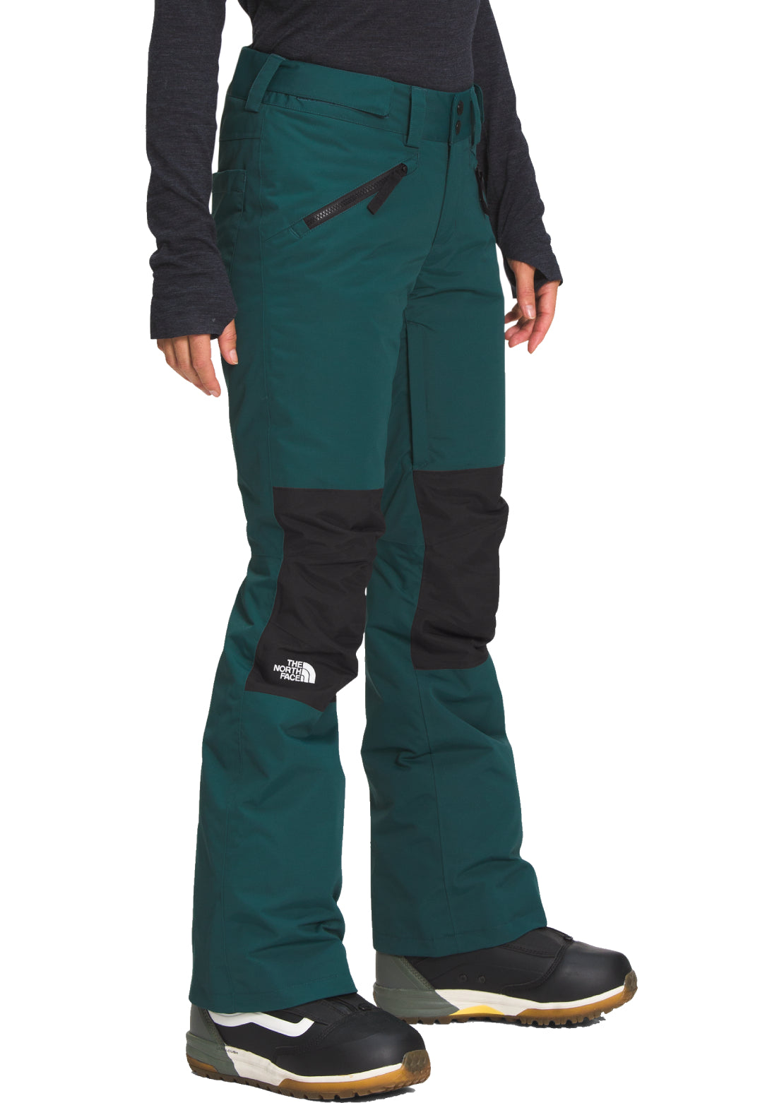 The North Face Women&#39;s Aboutaday Regular Pants Ponderosa Green/TNF Black