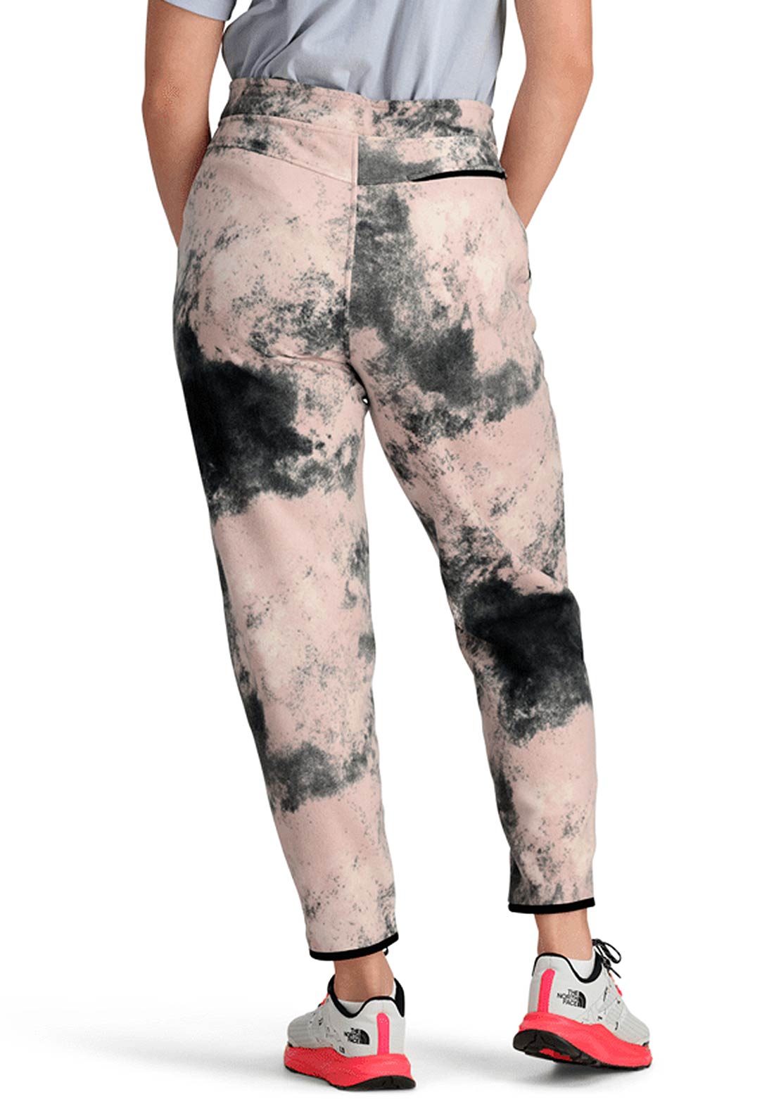  The North Face Women&#39;s Alpine Polartec 100 Regular Pants Pink Moss Faded Dye Camo Print