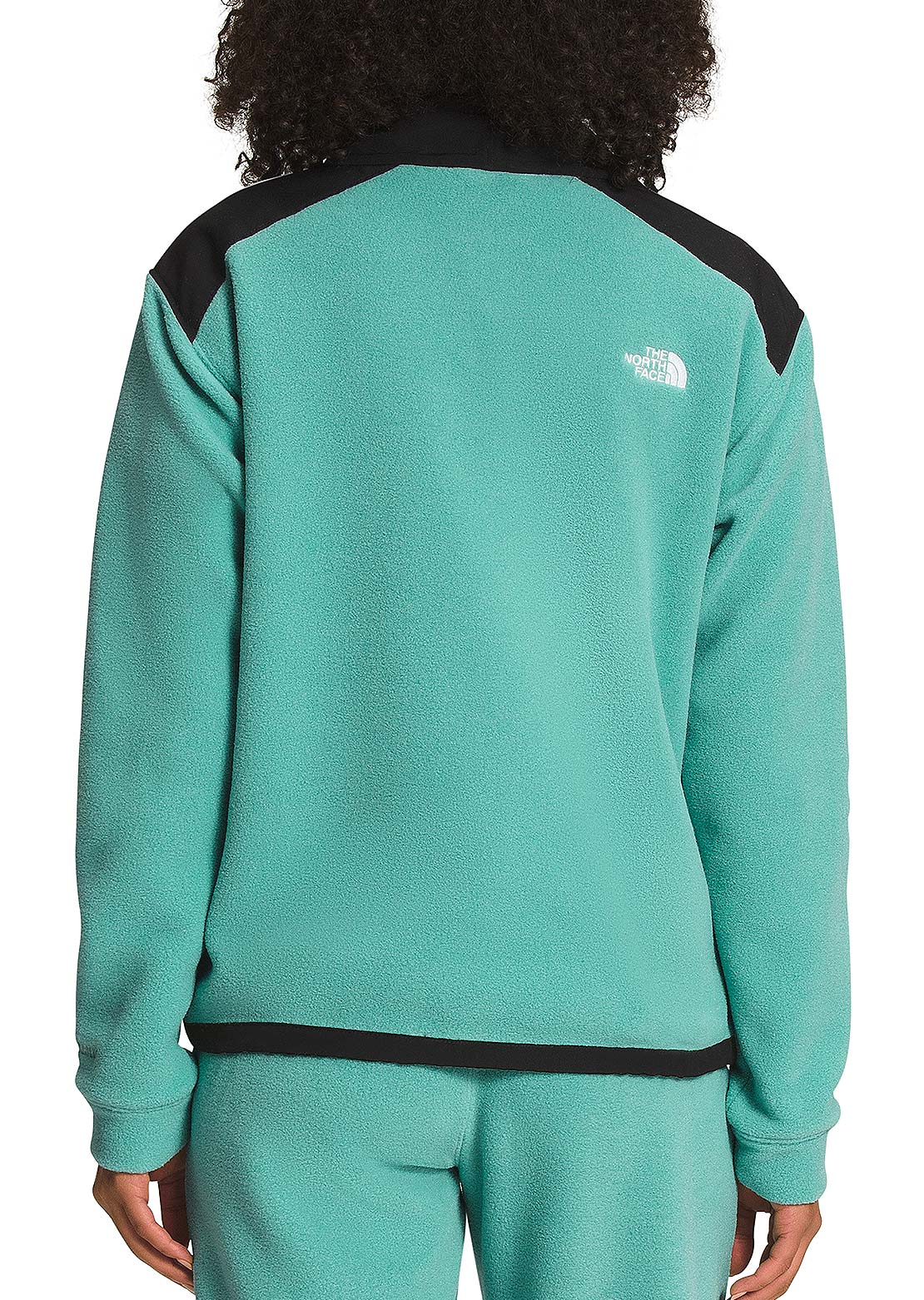 The North Face Women&#39;s Alpine Polartec 200 1/4 Zip Pullover Wasabi/TNF Black