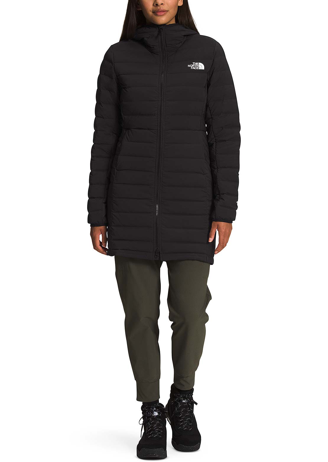 The North Face Women&#39;s Belleview Stretch Down Parka TNF Black
