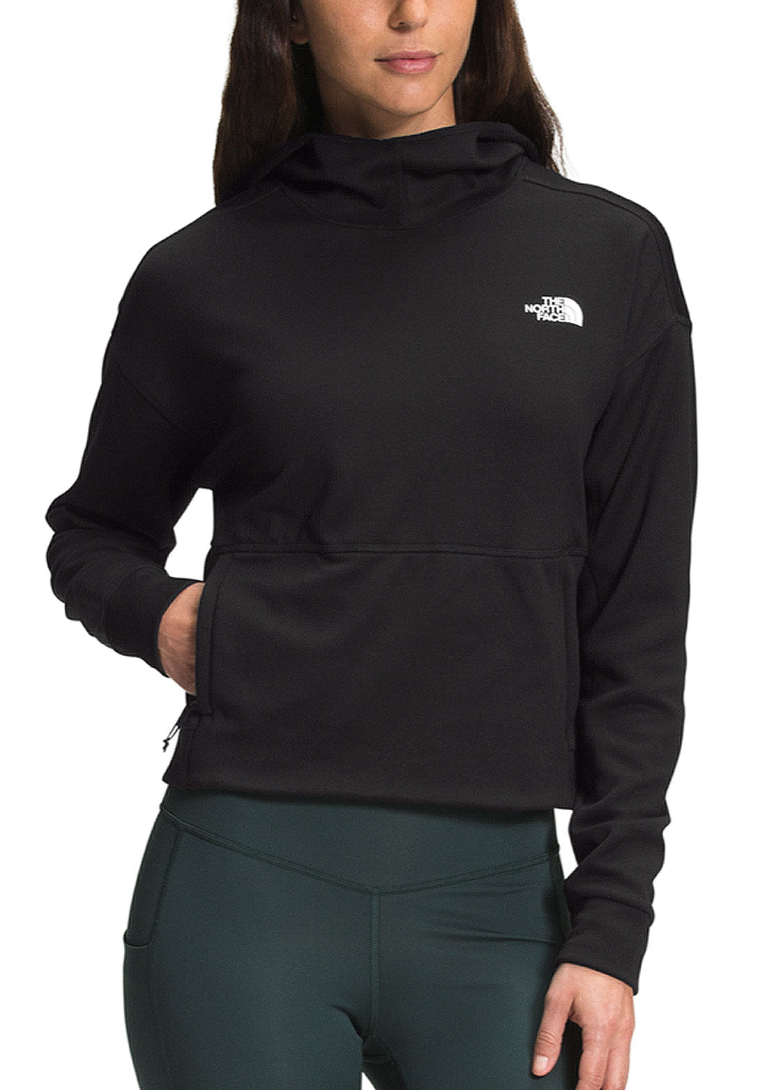The North Face Women&#39;s Canyonlands Pullover Crop Hood TNF Black