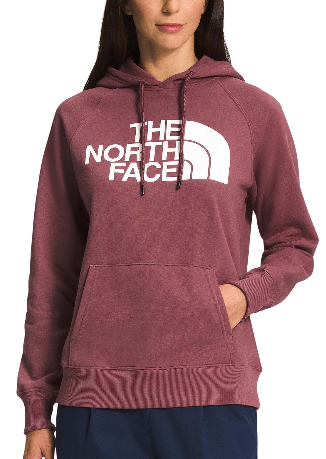The North Face Women&#39;s Half Dome Pullover Hood Wild Ginger/TNF White