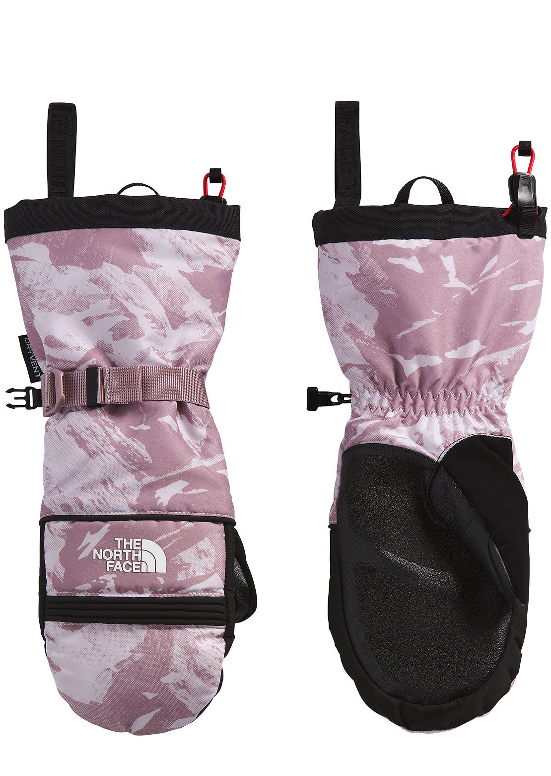The North Face Women&#39;s Montana Ski Mitts Lavender Fog Tonal Mountainscape Print
