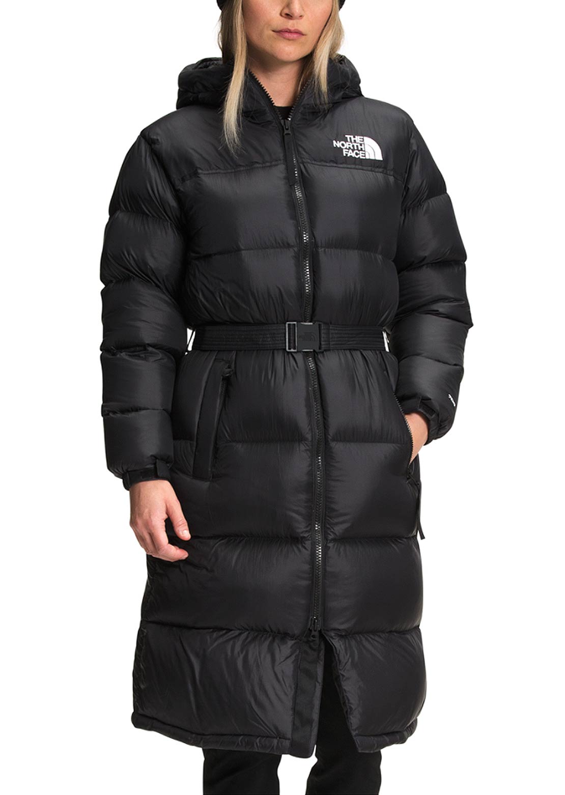 The North Face Women&#39;s Nuptse Belted Long Parka TNF Black