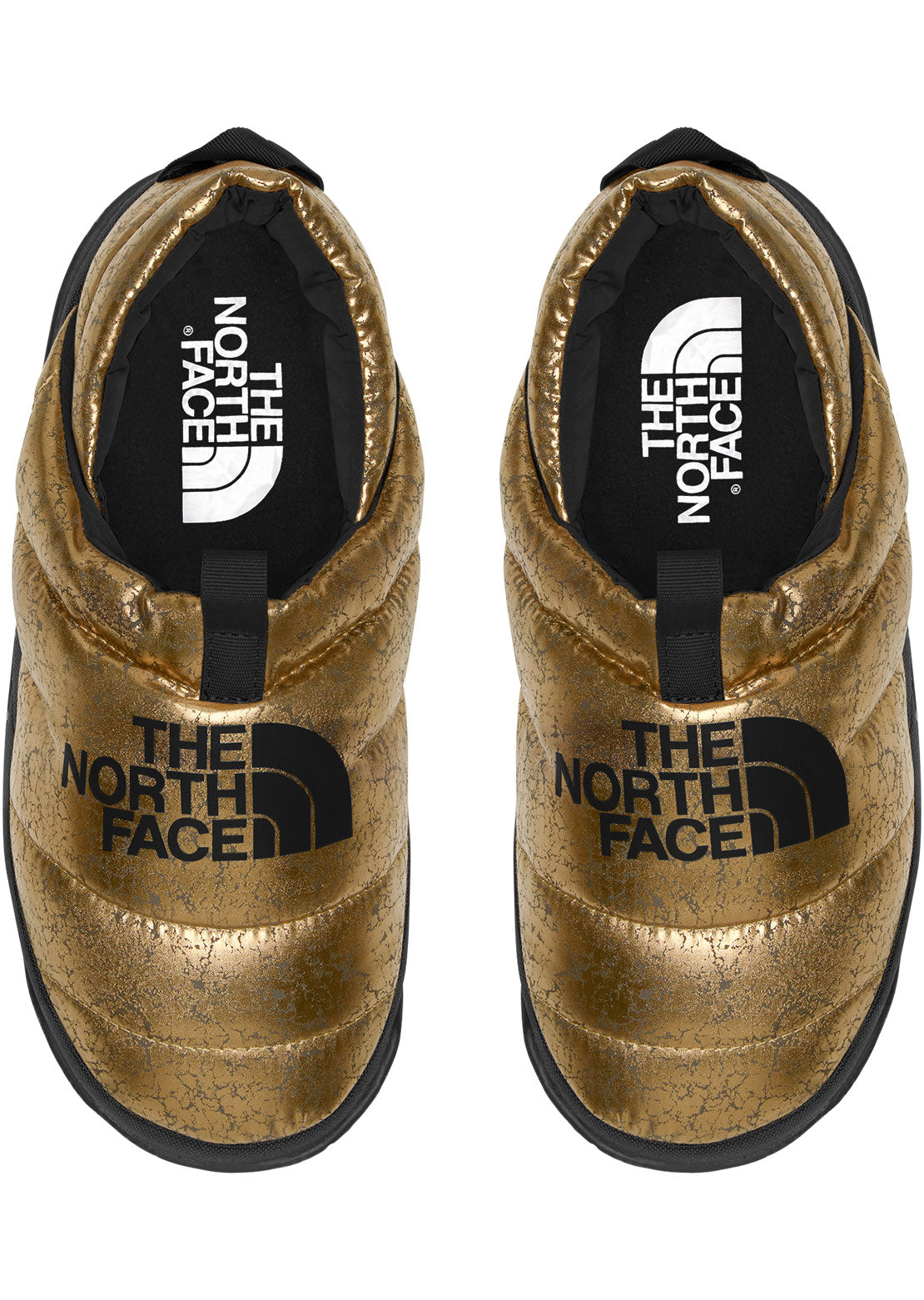 The North Face Women&#39;s Nuptse Mule Metallic Slippers Metallic Bronze/TNF Black