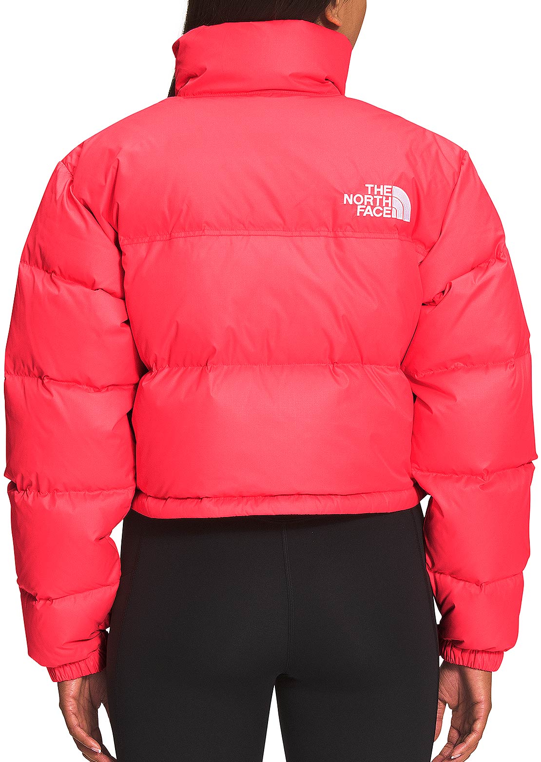 The North Face Women&#39;s Nuptse Short Jacket Brilliant Coral