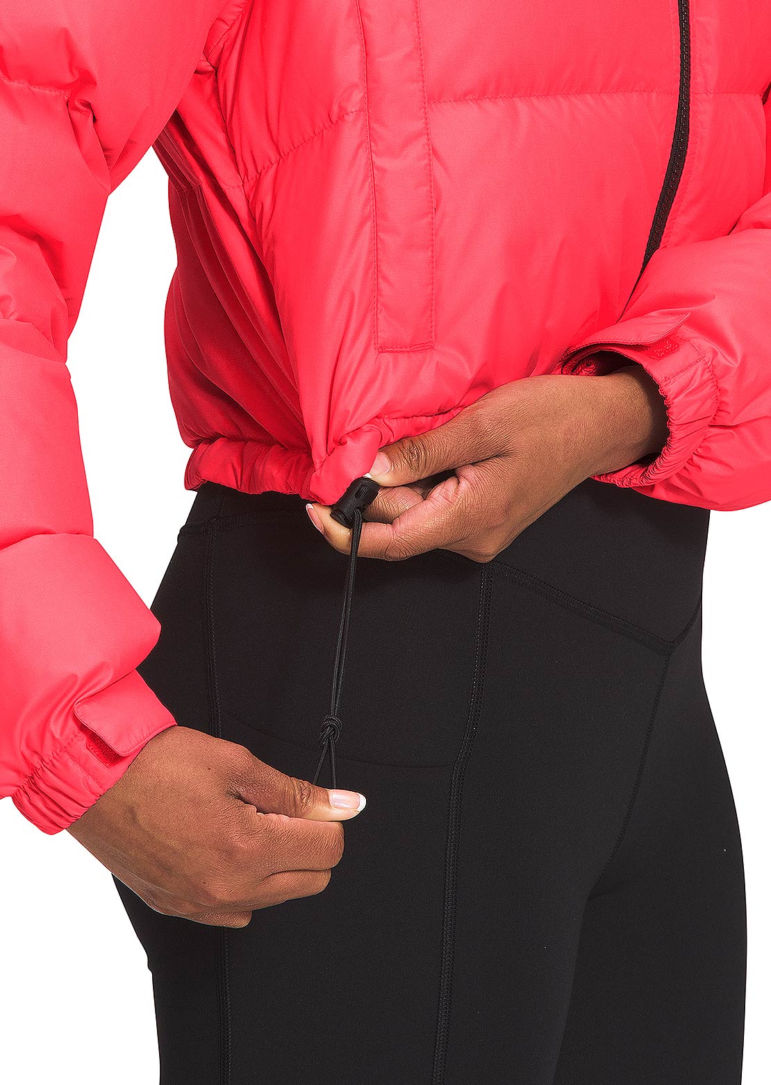 The North Face Women&#39;s Nuptse Short Jacket Brilliant Coral