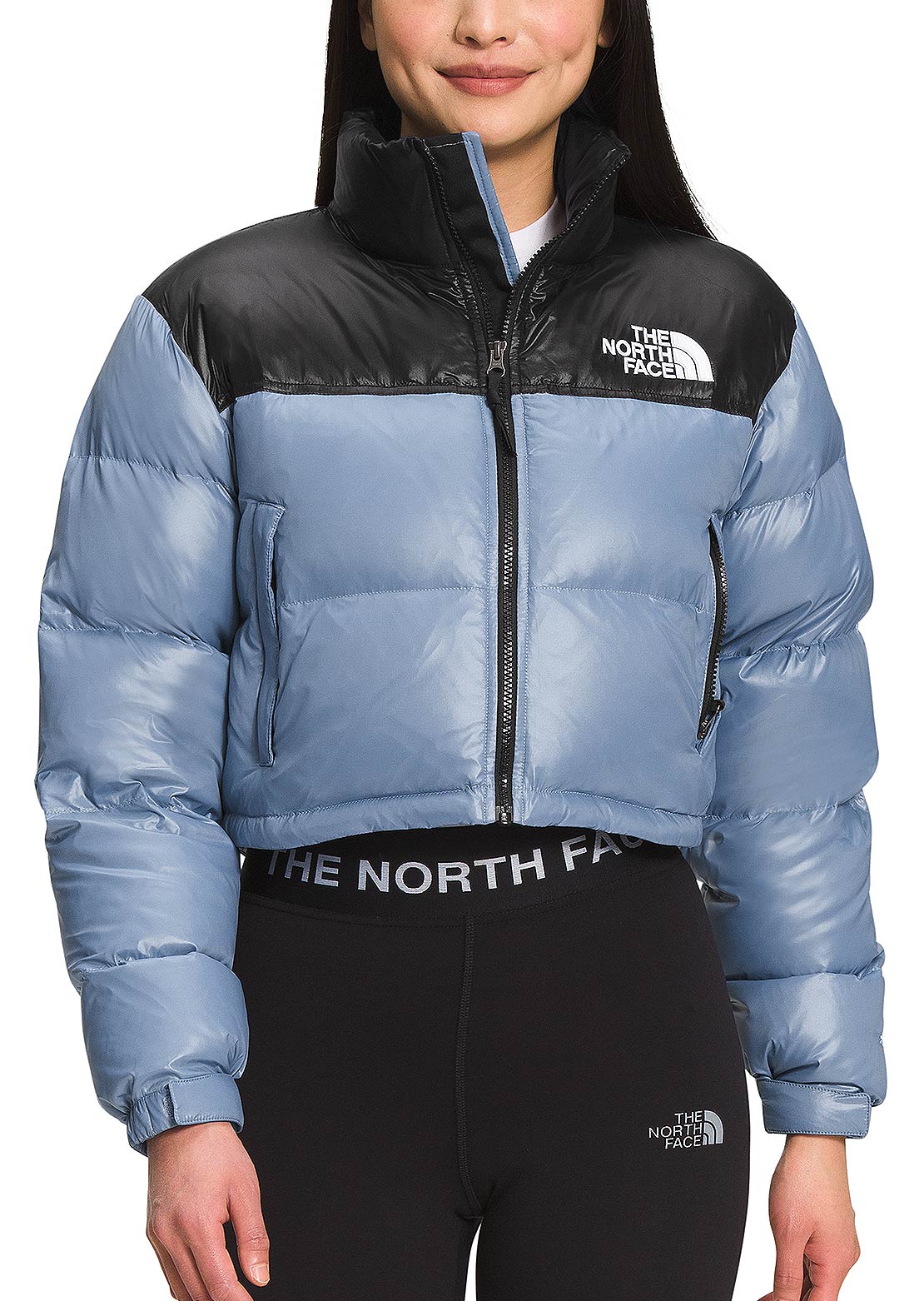 The North Face Women&#39;s Nuptse Short Jacket Folk Blue