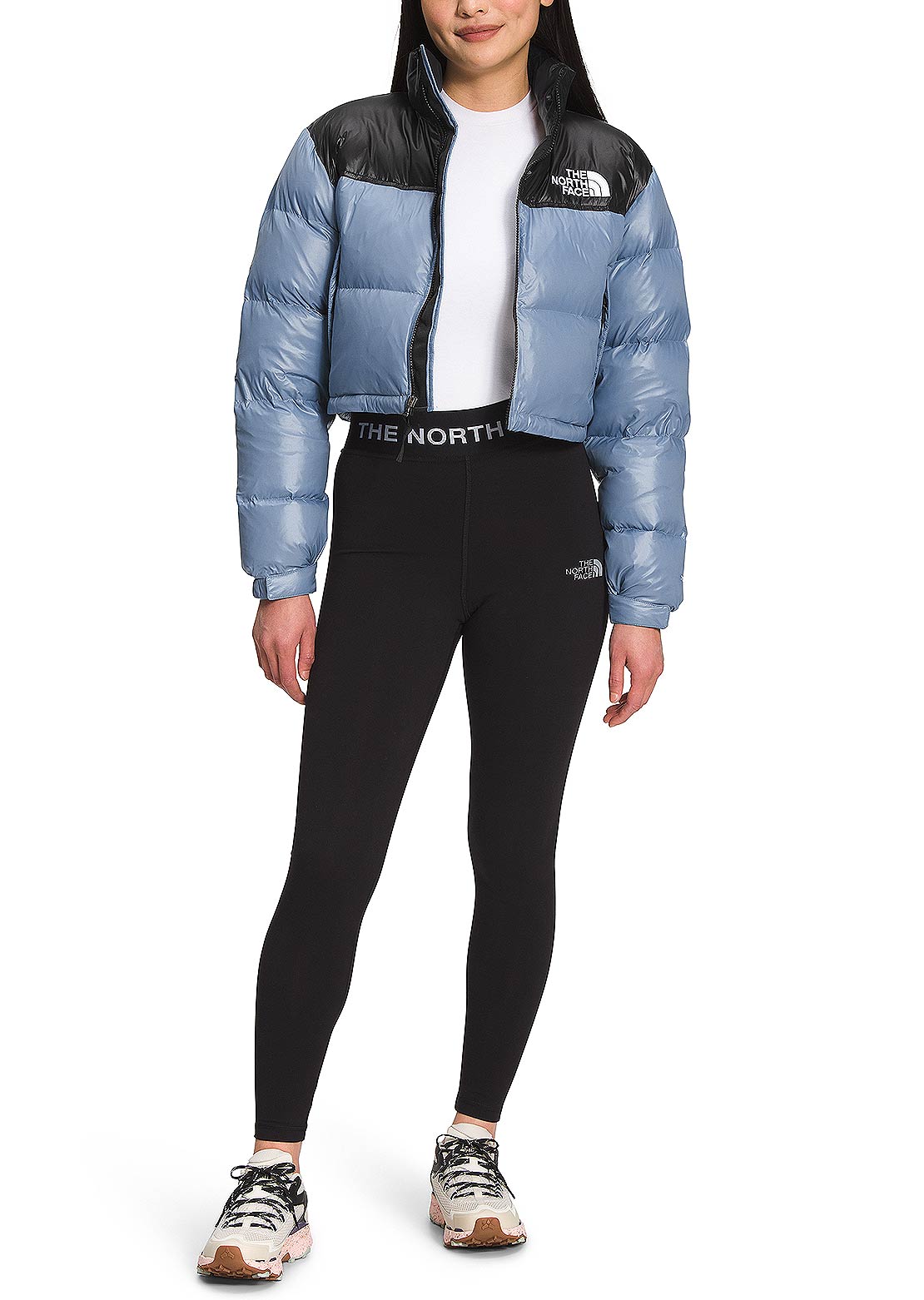 The North Face Women&#39;s Nuptse Short Jacket Folk Blue