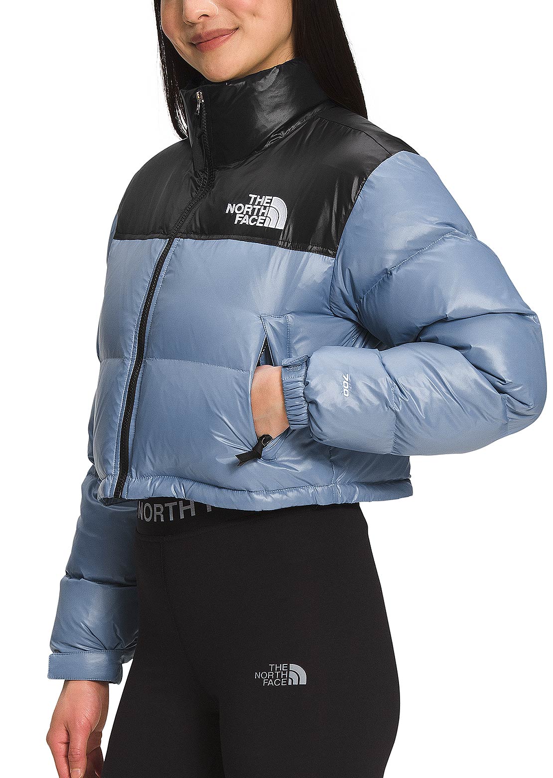 The North Face Women&#39;s Nuptse Short Jacket Folk Blue
