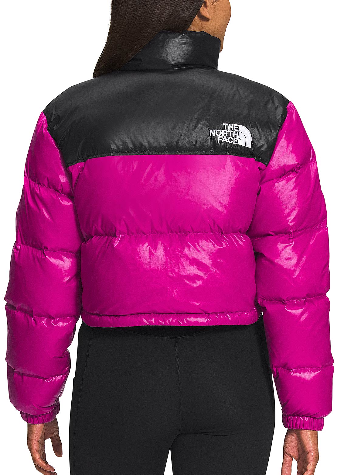 The North Face Women&#39;s Nuptse Short Jacket Fuschia Pink
