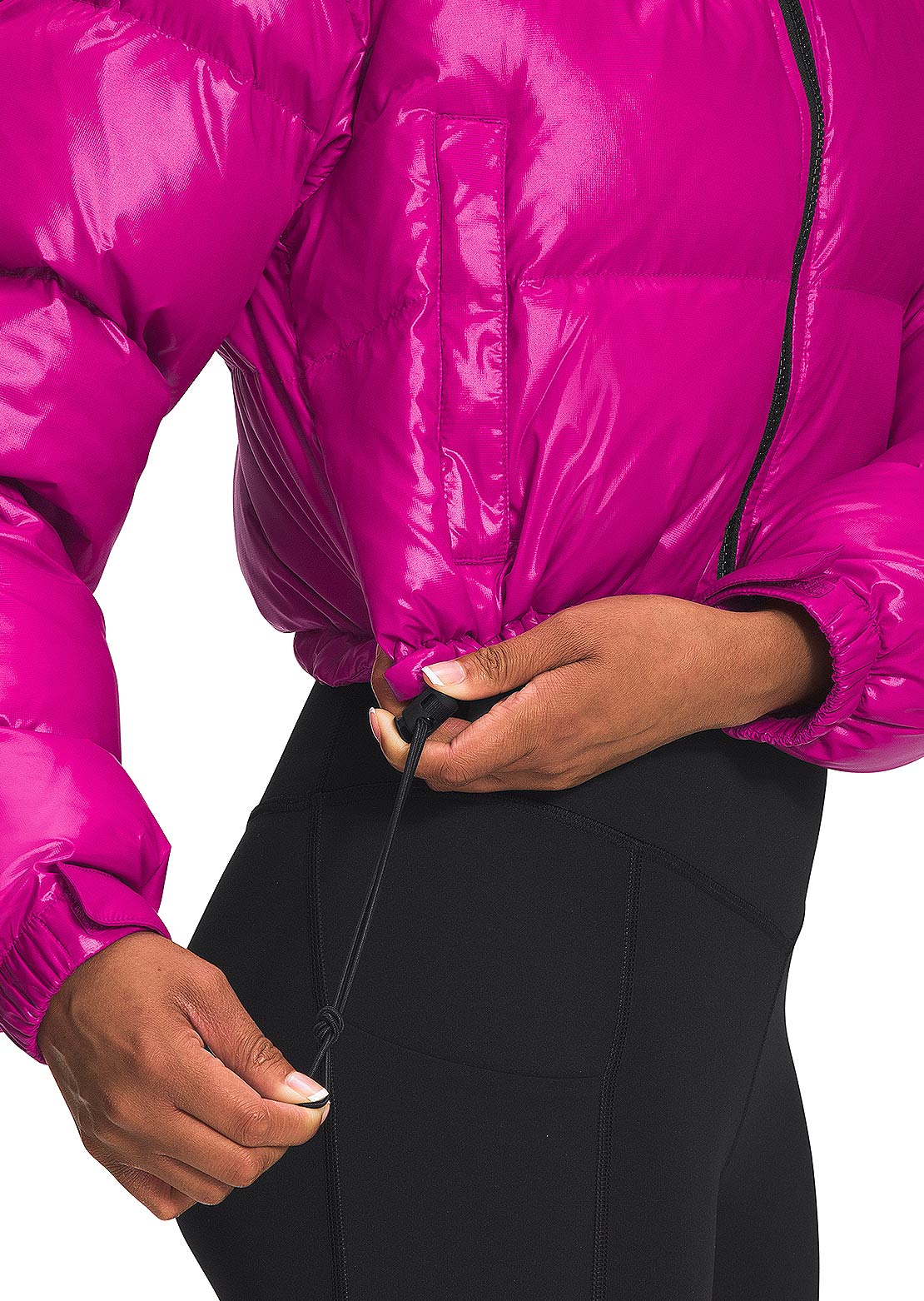 The North Face Women&#39;s Nuptse Short Jacket Fuschia Pink