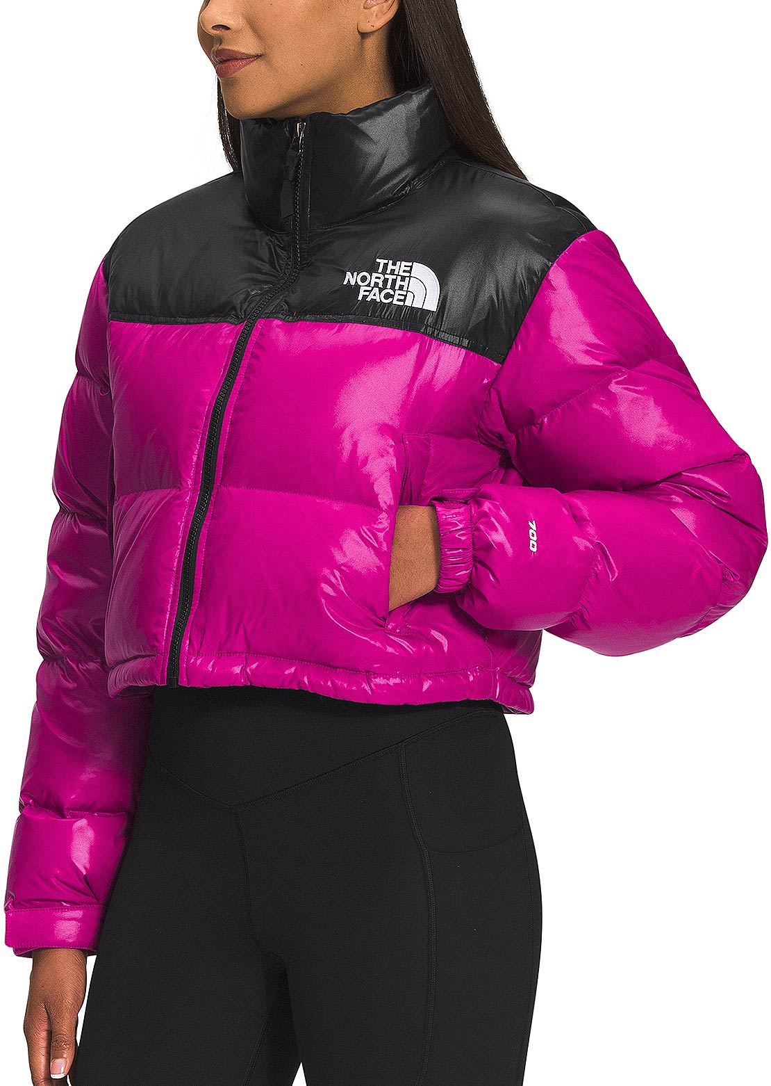 The North Face Women&#39;s Nuptse Short Jacket Fuschia Pink