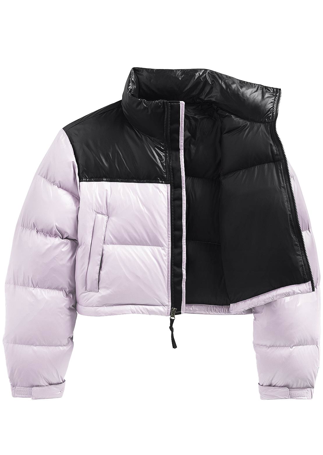 Purple North Face Short Puffer Jacket The North Face Retro Nuptse