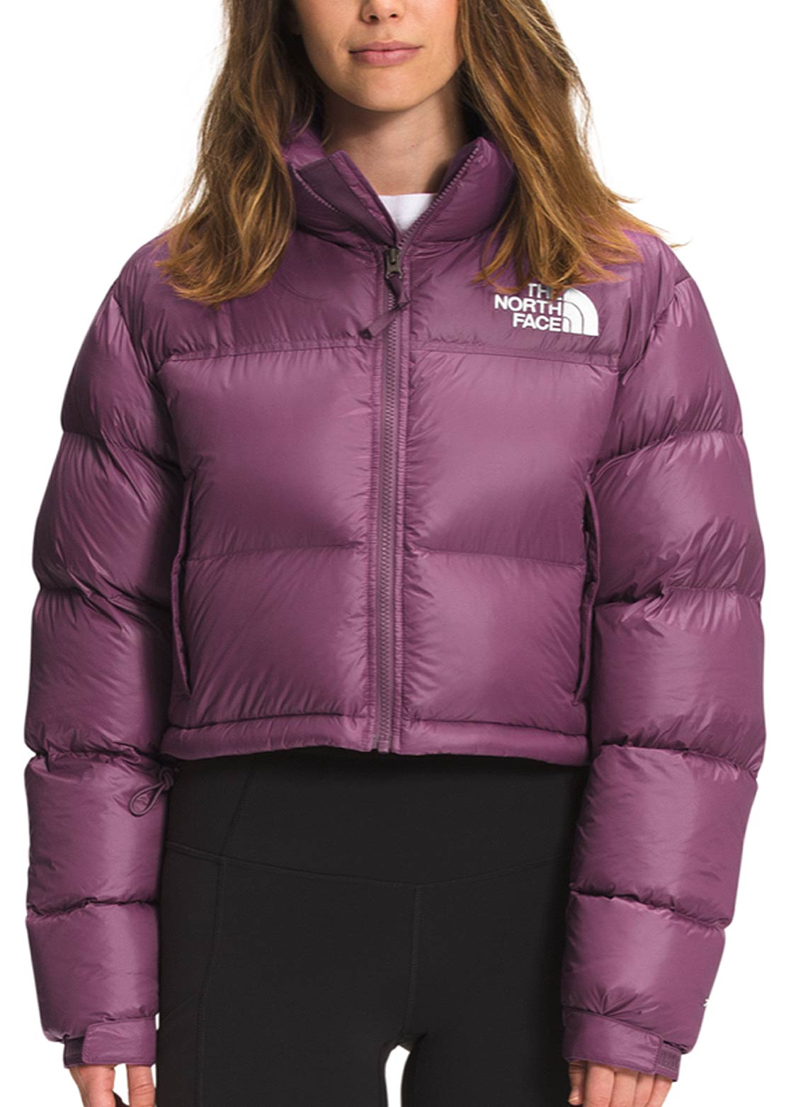 The North Face Women&#39;s Nuptse Short Jacket Pikes Purple