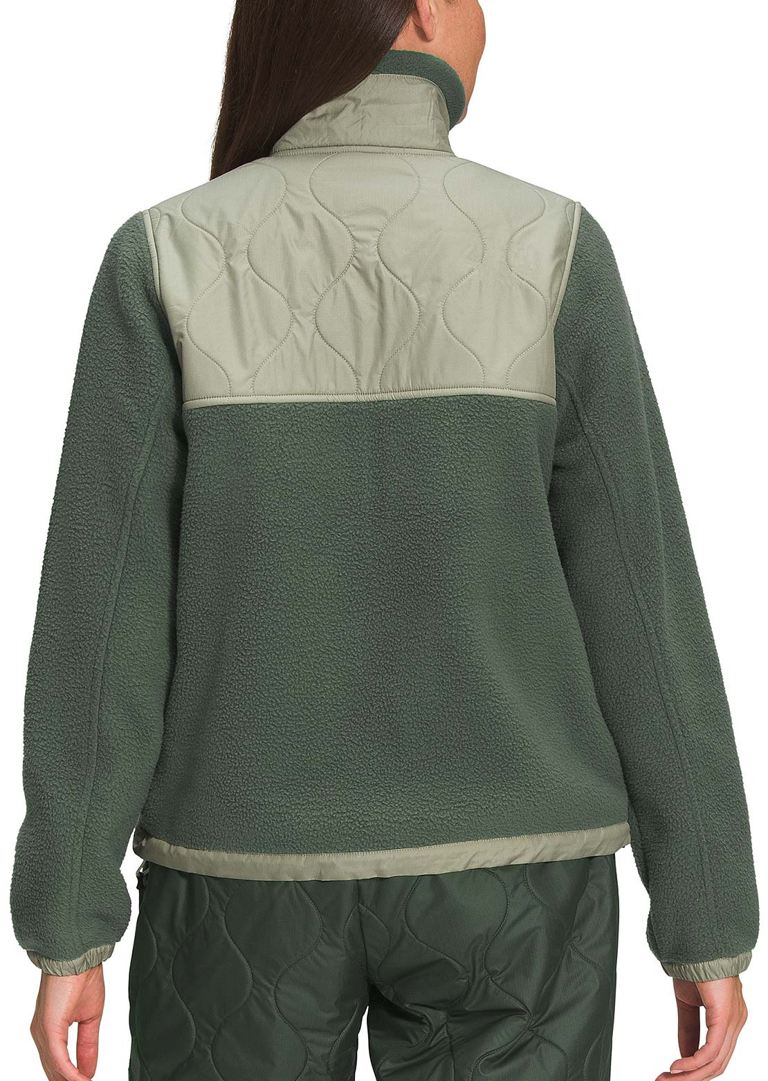 The North Face Women&#39;s Royal Arch Full Zip Jacket Thyme/Tea Green/Gardenia White