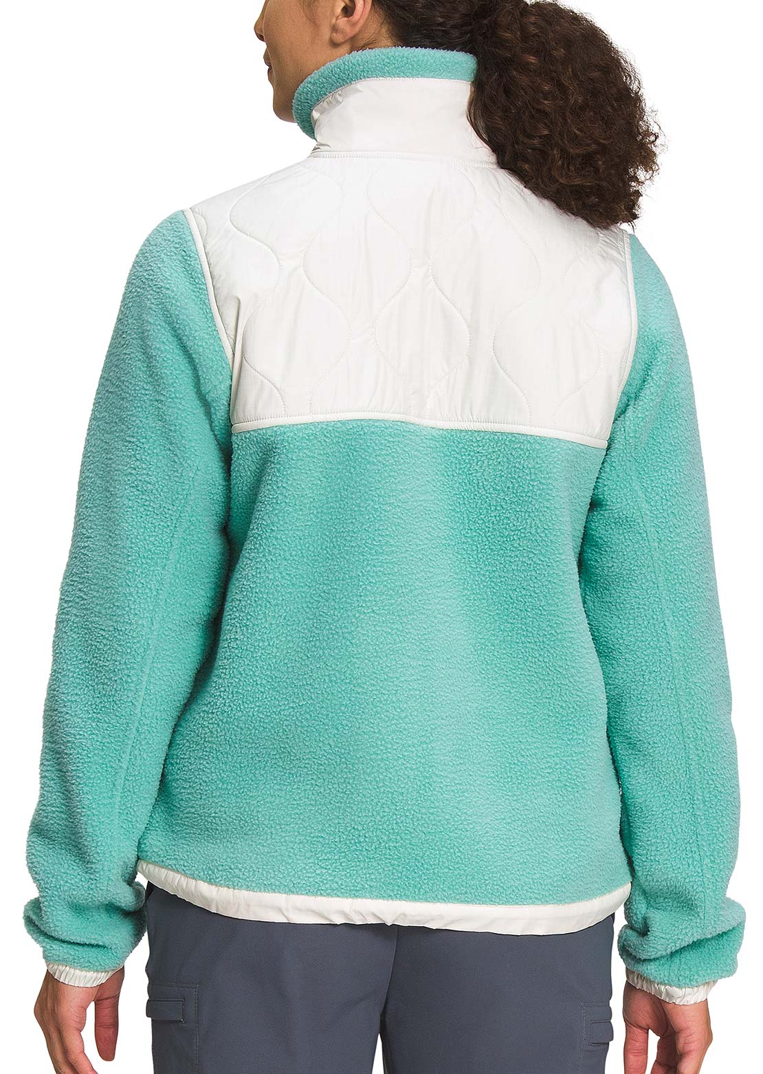 The North Face Women&#39;s Royal Arch Full Zip Jacket Wasabi/Gardenia White/Coral Sunrise