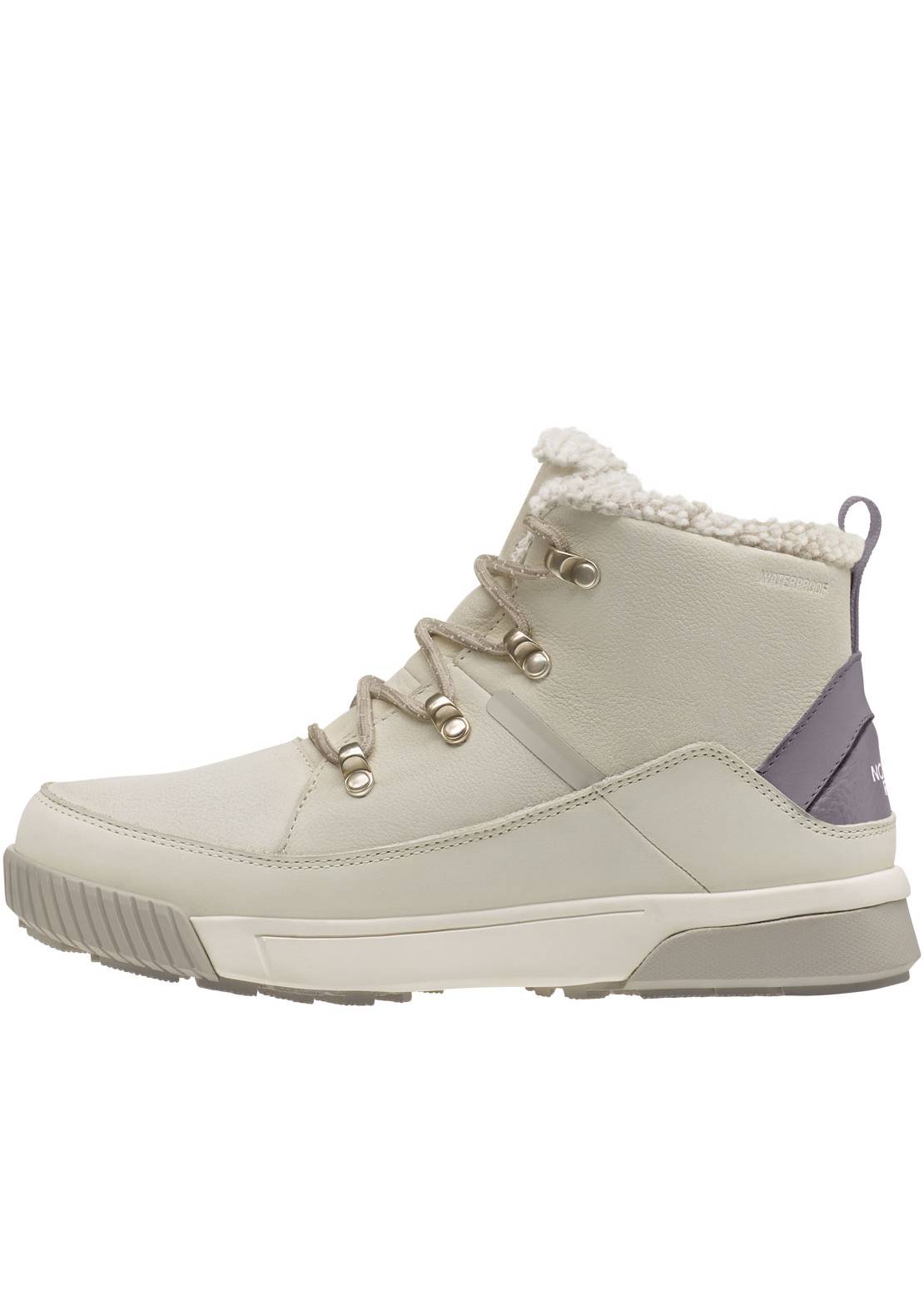The North Face Women's Sierra Mid Lace WP Boots Gardenia White Silver Grey