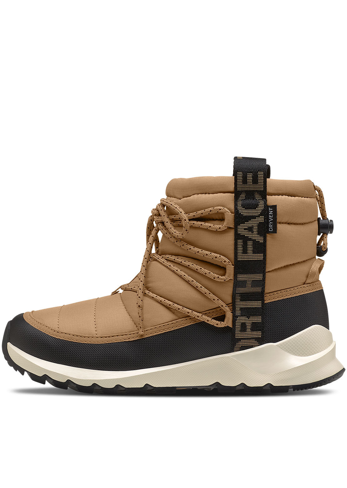 The North Face Women's ThermoBall Lace Up WP Boots Almond Butter/TNF Black