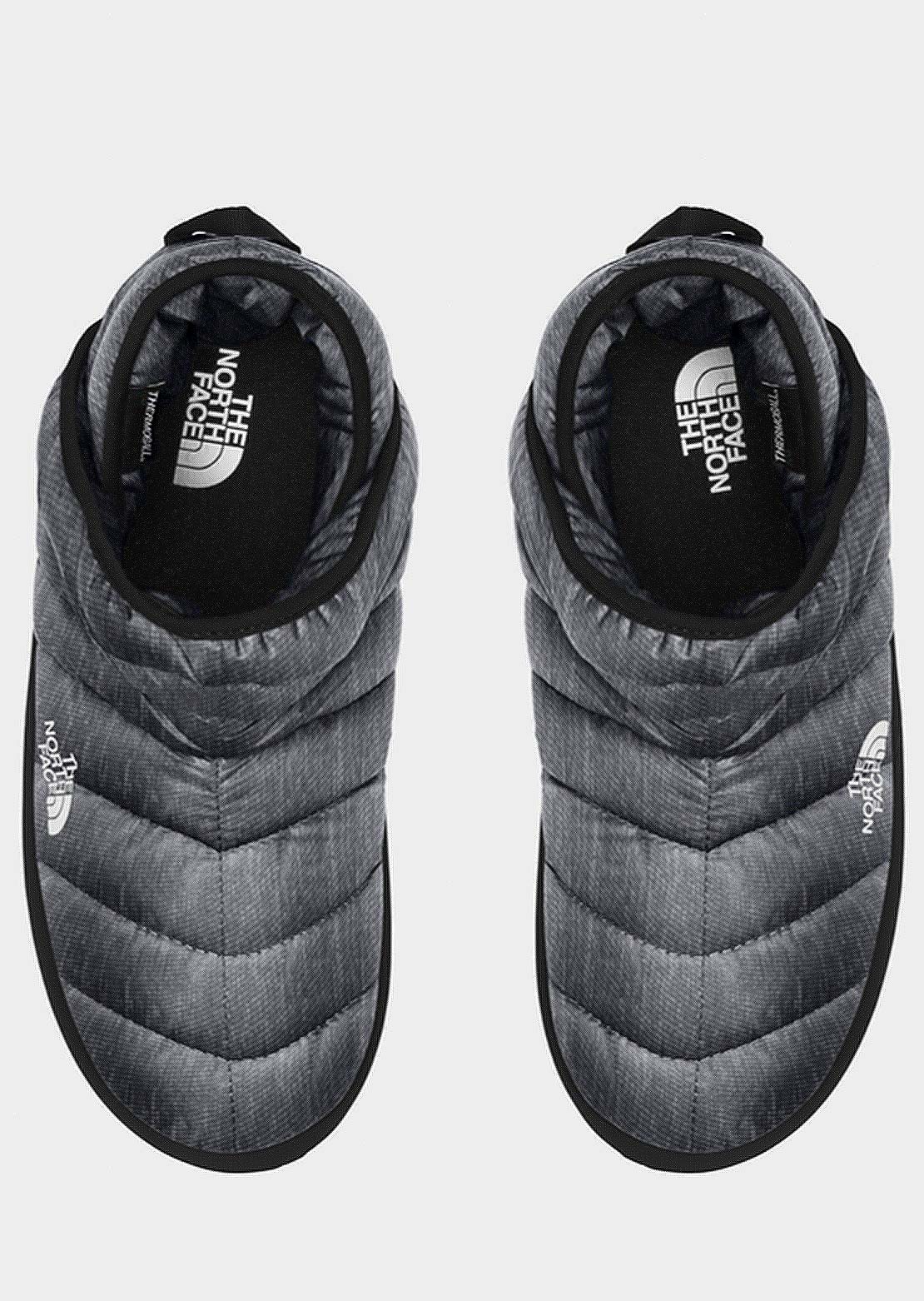 The North Face Women&#39;s ThermoBall Traction Bootie Slippers Phantom Grey Heather Print/TNF Black