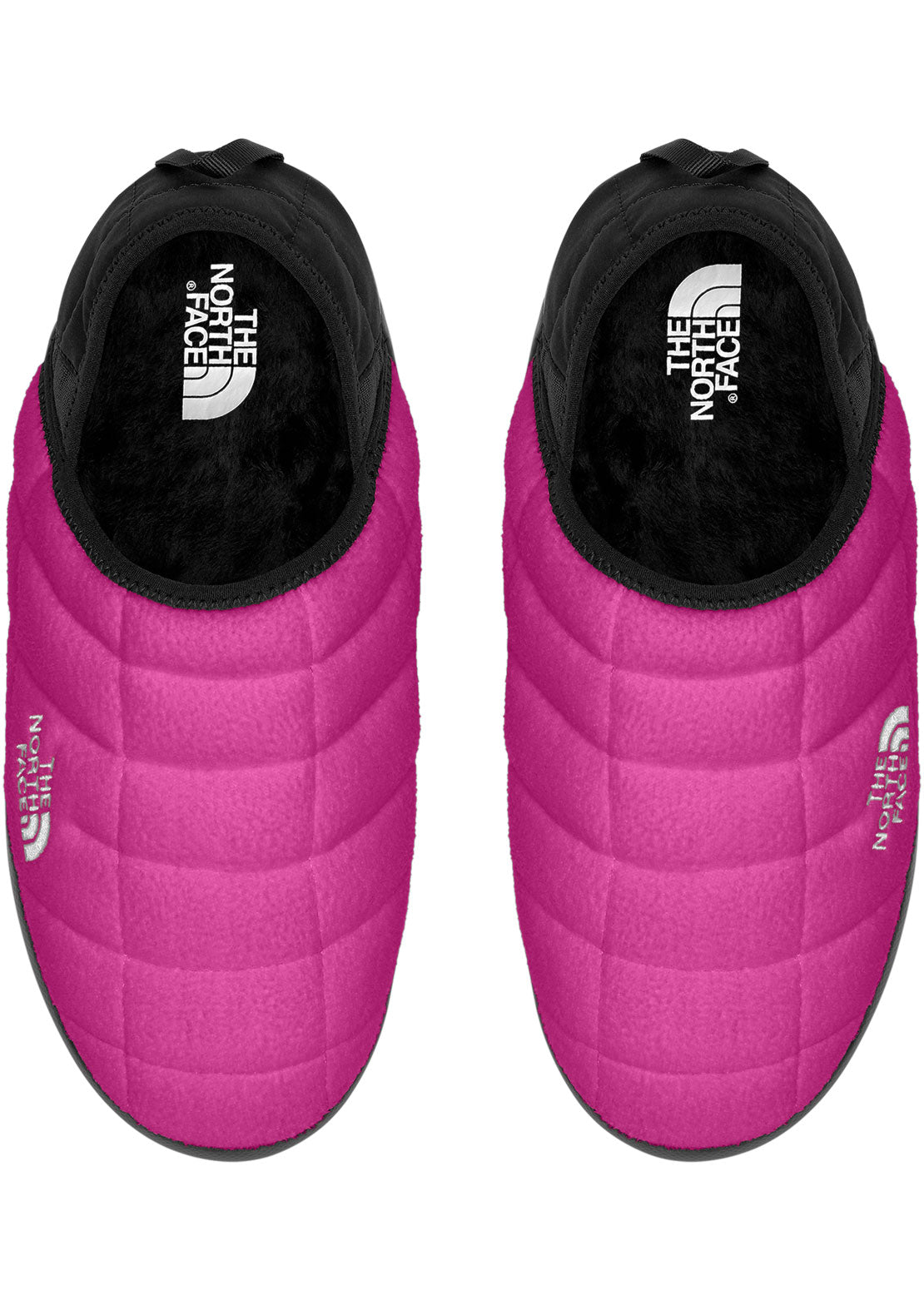 The North Face Women&#39;s ThermoBall Traction Mule V Denali Slippers Fuschia Pink/TNF Black