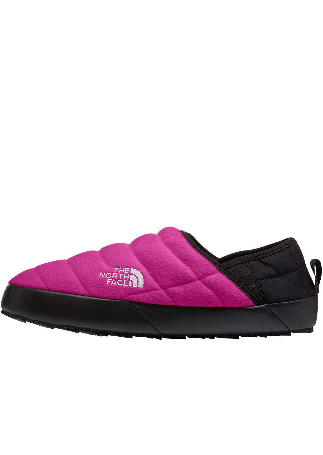 The North Face Women&#39;s ThermoBall Traction Mule V Denali Slippers Fuschia Pink/TNF Black
