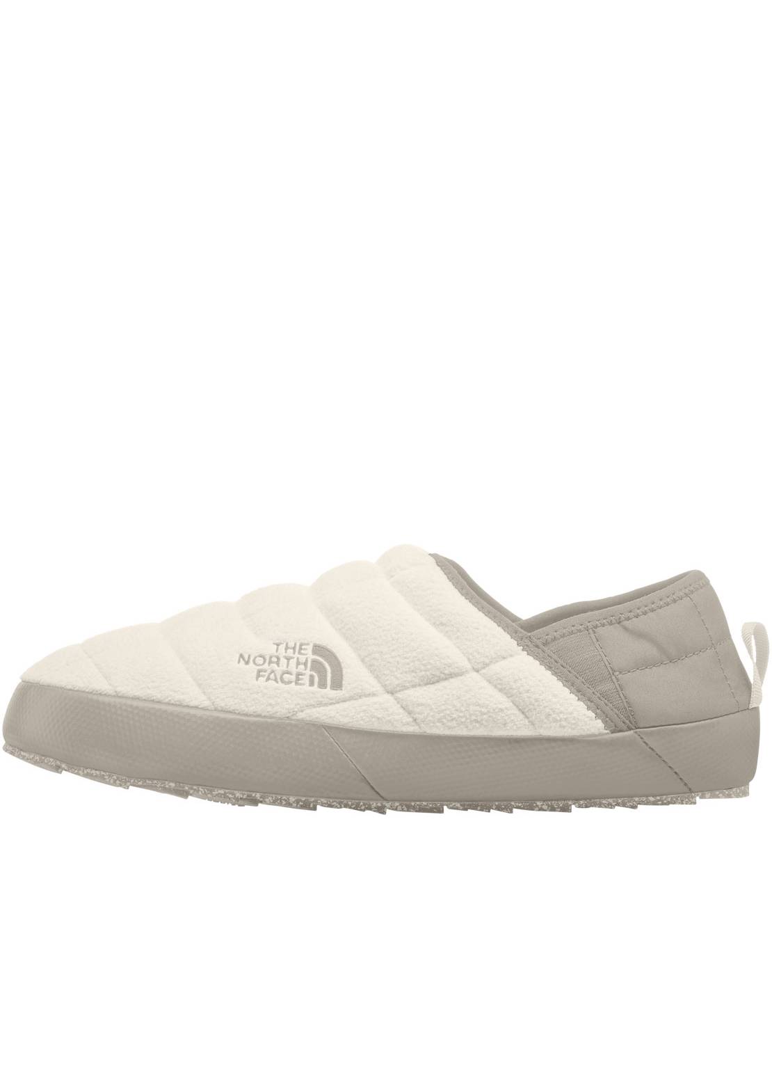 The North Face Women&#39;s ThermoBall Traction Mule V Denali Slippers Gardenia White/Silver Grey
