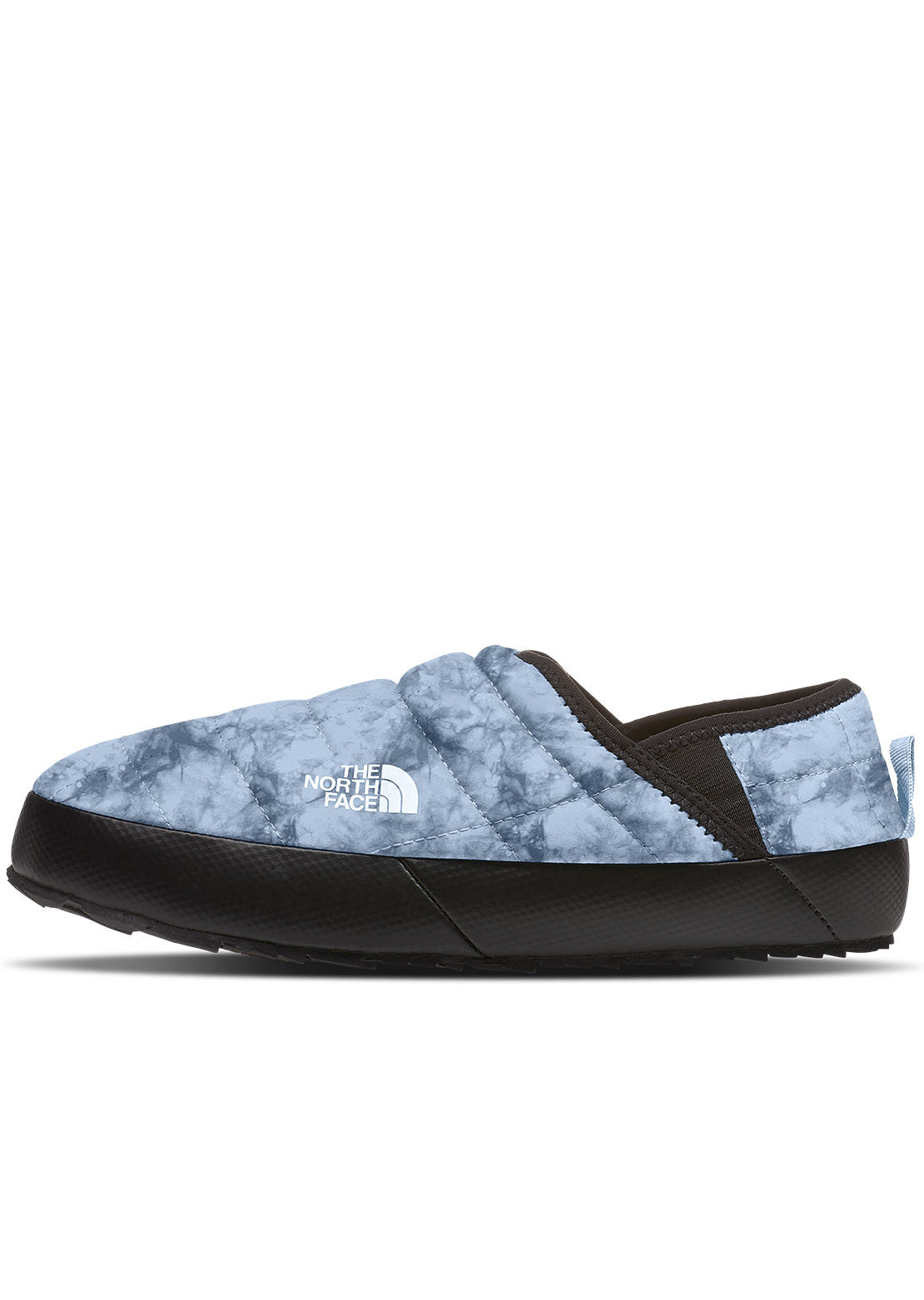 The North Face Women&#39;s ThermoBall Traction Mule V Slippers Beta Blue Dye Texture Print/TNF Black