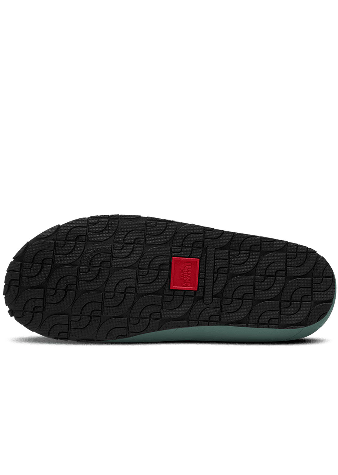 The North Face Women&#39;s ThermoBall Traction Mule V Slippers Dark Sage Next Gen Logo Print/Gardenia White