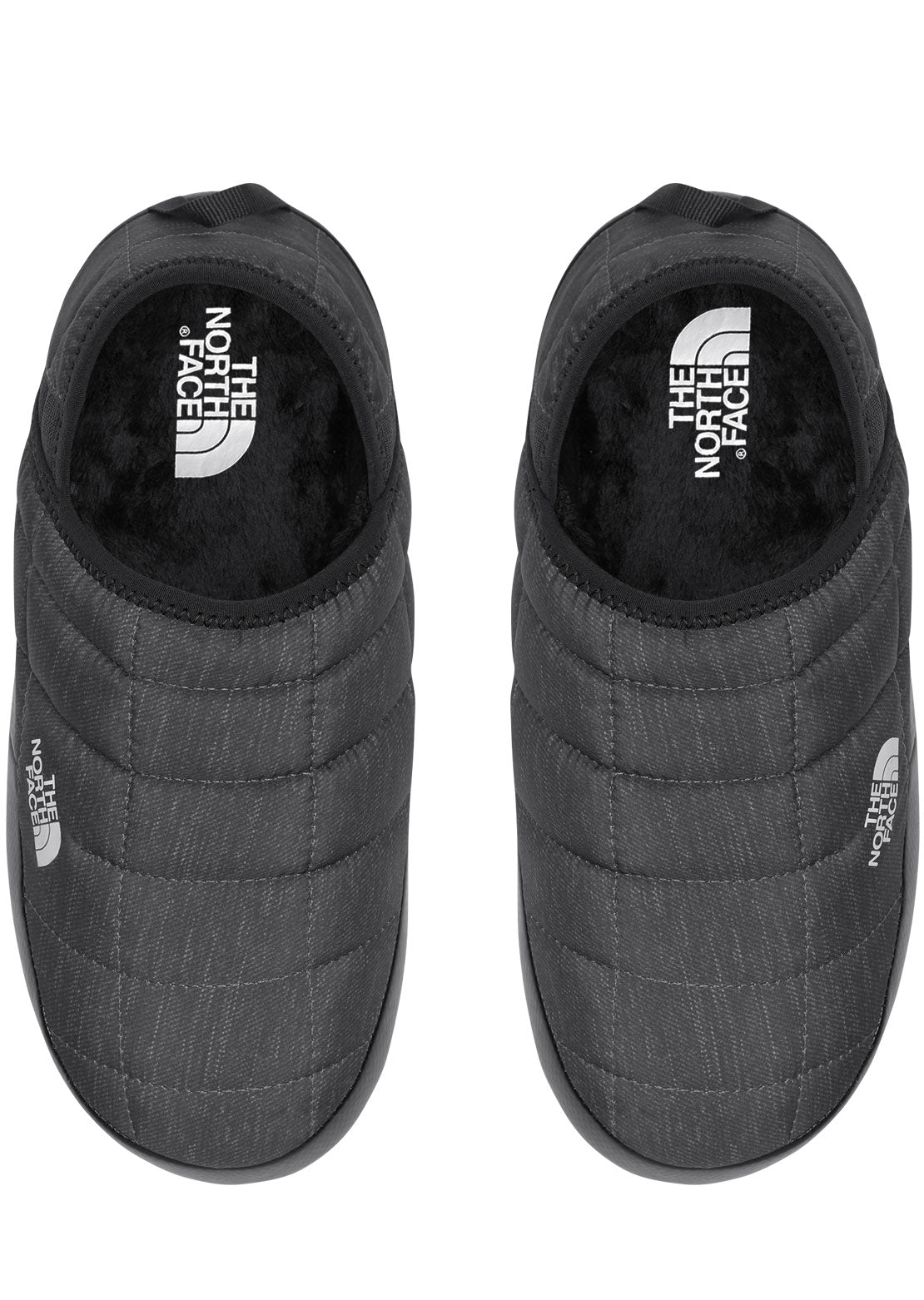 The North Face Women&#39;s ThermoBall Traction Mule V Slippers Phantom Grey Heather Print/TNF Black