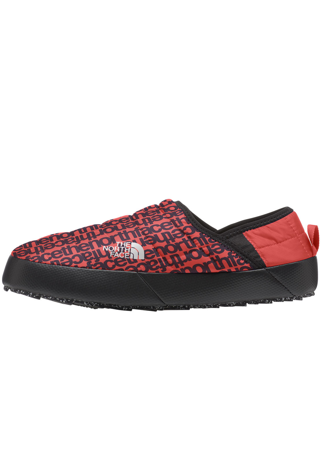 The North Face Women&#39;s ThermoBall Traction Mule V Slippers Retro Orange TNF Lowercase Print/Dusty Coral Orange