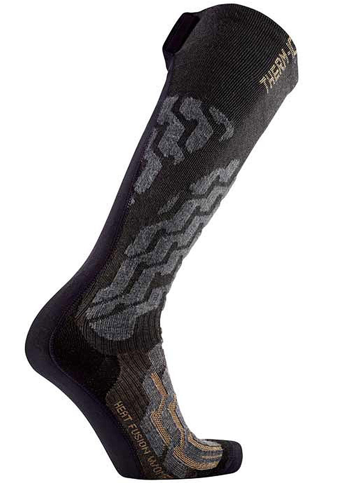 Therm-Ic Men&#39;s Powersock Heat Fusion Socks Black