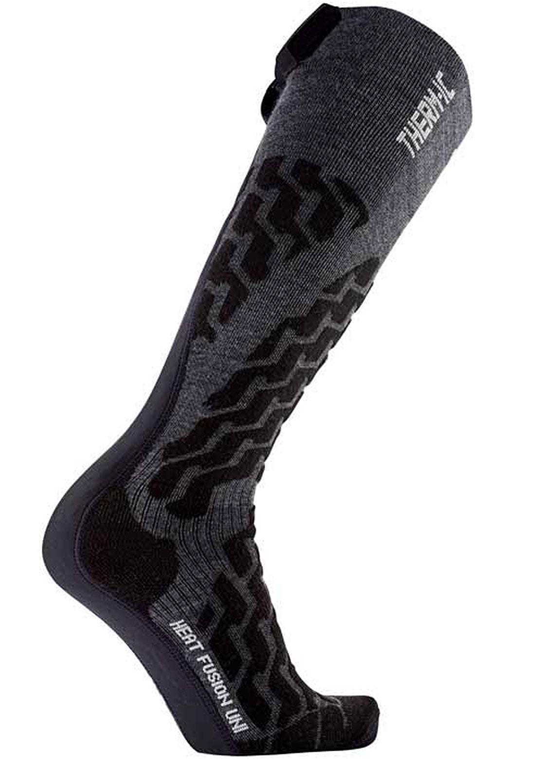 Therm-Ic Unisex Powersock Heat Fusion Uni Socks Black/Grey