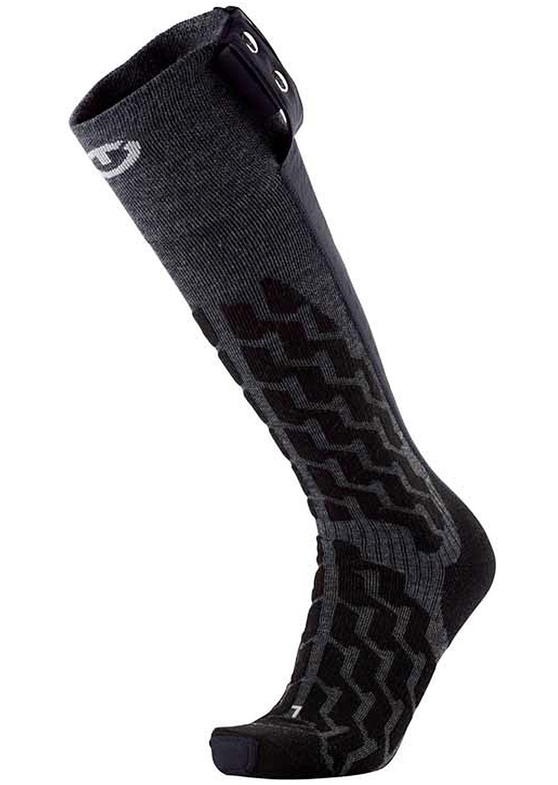 Therm-Ic Unisex Powersock Heat Fusion Uni Socks Black/Grey