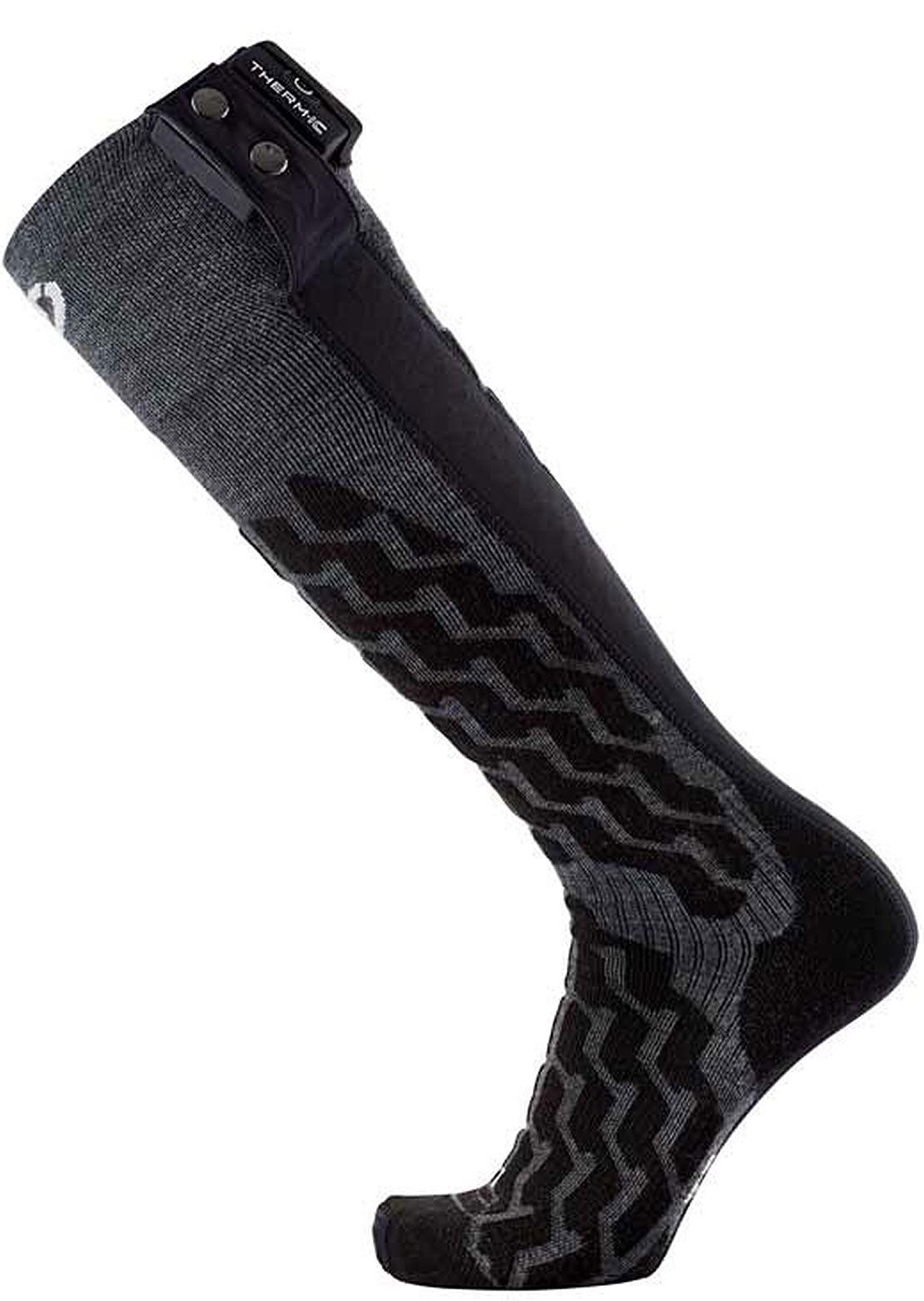 Therm-Ic Unisex Powersock Heat Fusion Uni Socks Black/Grey