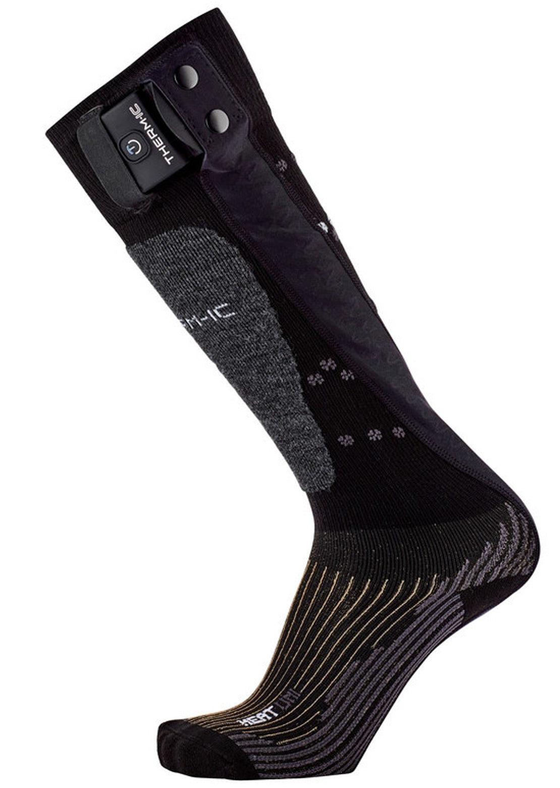 Therm-Ic Unisex Powersock Heat Socks Black/Grey