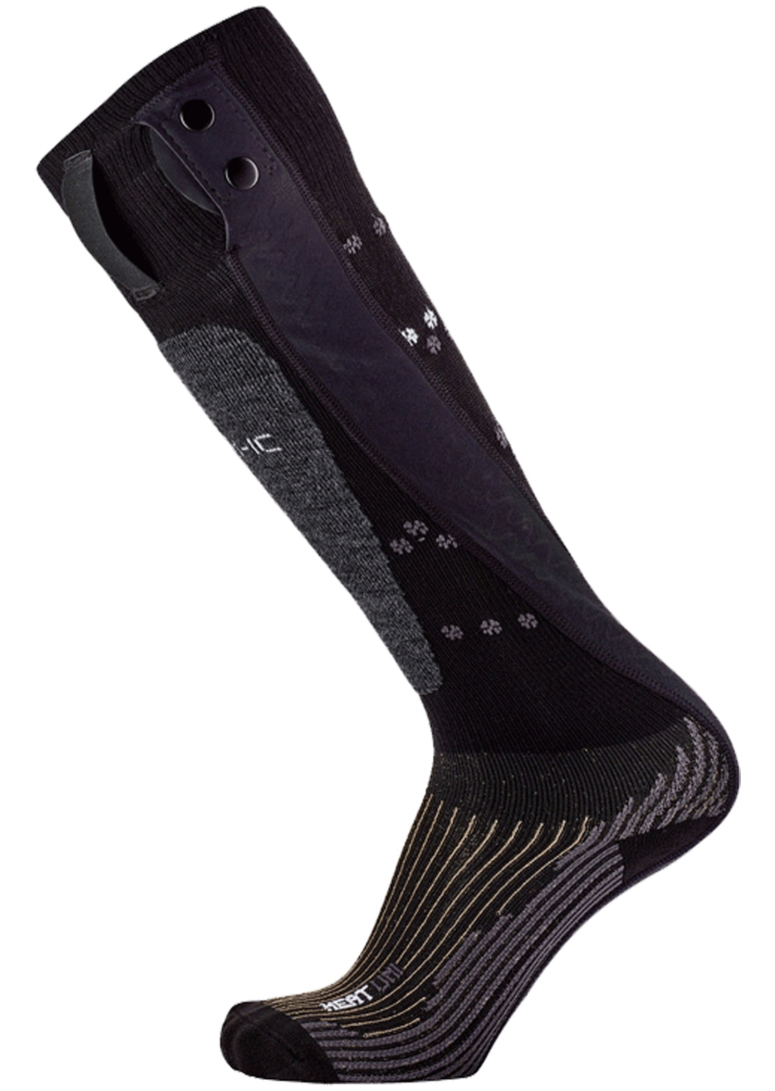 Therm-Ic Unisex Powersock Heat Socks Black/Grey